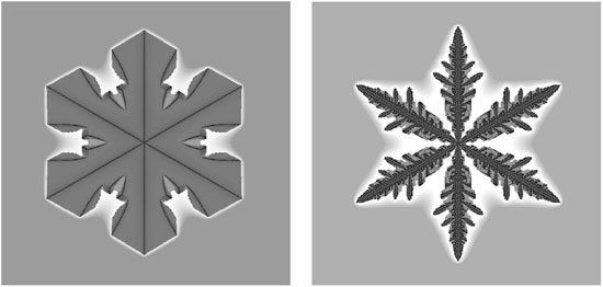 The formation and classification snowflakes