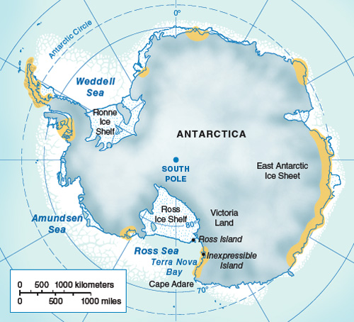 Cape Adare Antarctica Map Evolution On A Frozen Continent | American Scientist