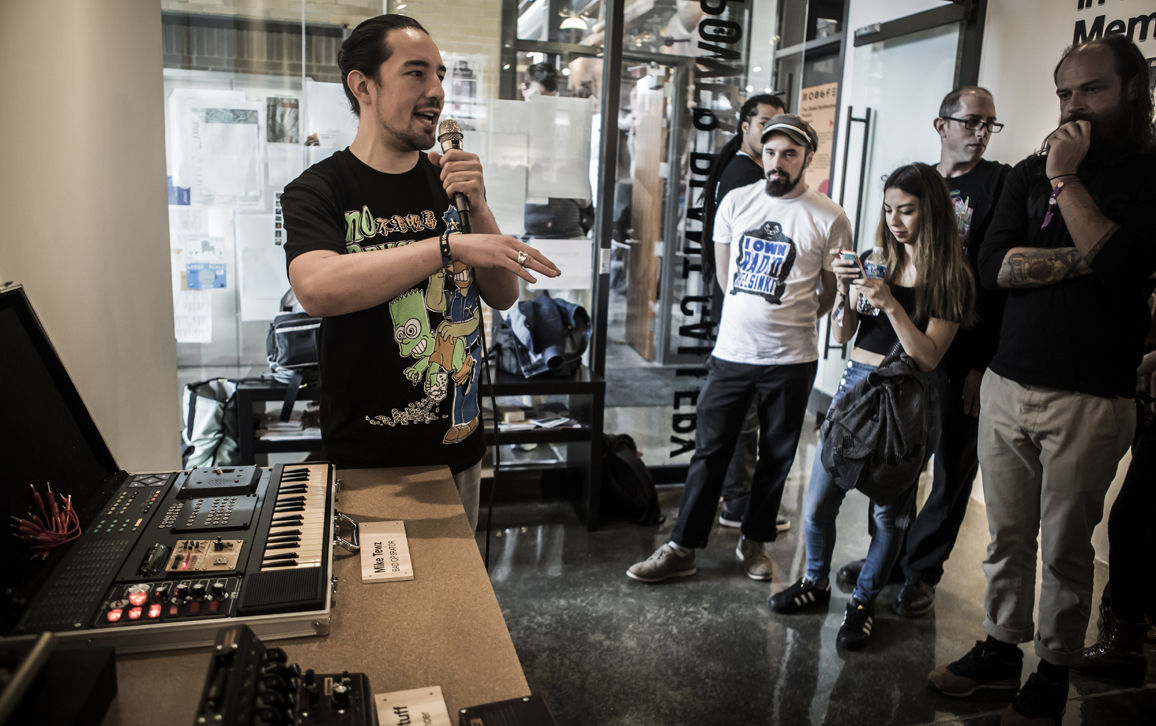 Moogfest gives participants opportunities to work hands-on with creative technologies. Photo courtesy of Moog Music and Moogfest
